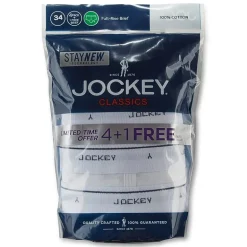 Jockey Cotton Bonus Pack Mens 5 Pack Briefs 9865