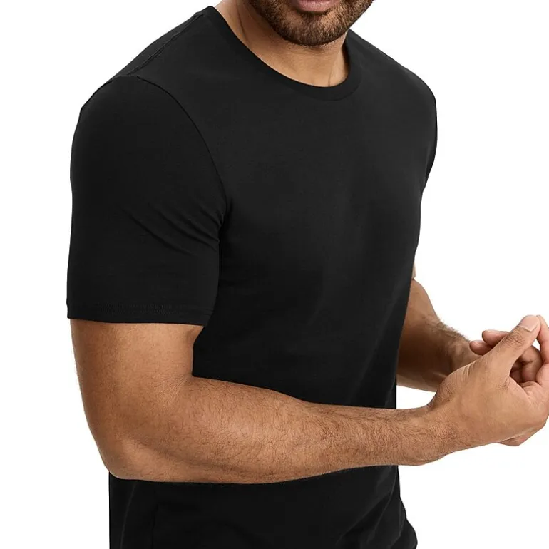 Jockey Cotton Stretch Mens 3 Pack Short Sleeve Crew Neck T-Shirt