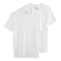Jockey Cotton Stretch Mens 2 Pack Short Sleeve Crew Neck Moisture Wicking T-Shirt Tall