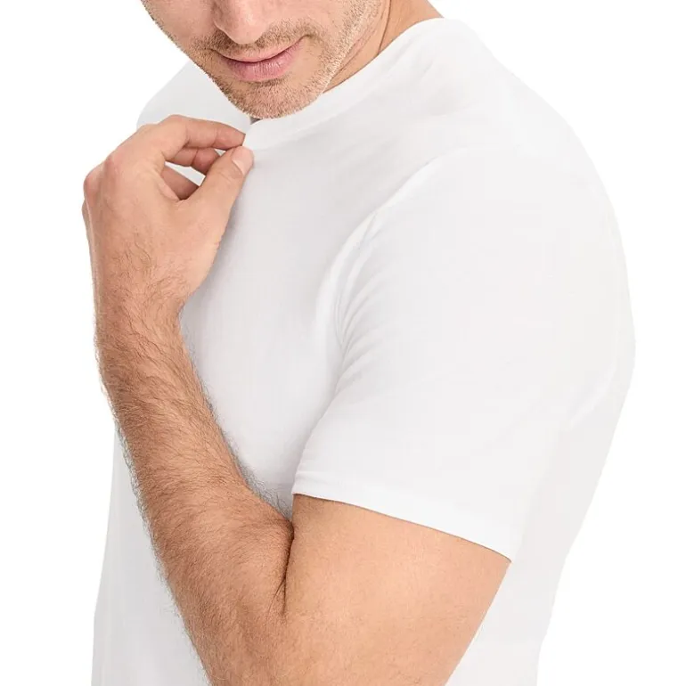 Jockey Cotton Stretch Mens 2 Pack Short Sleeve Crew Neck Moisture Wicking T-Shirt Tall