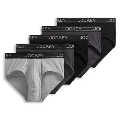 Jockey Lightweight Cotton Blend Mens 5 Pack Briefs 2555