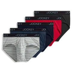 Jockey Lightweight Cotton Blend Mens 5 Pack Briefs 2555