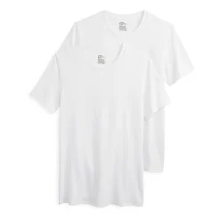 Jockey Mens 2 Pack Short Sleeve Crew Neck Moisture Wicking T-Shirt Big