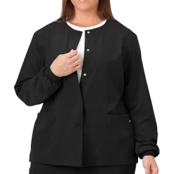 Jockey 2356 Snap Front Womens Plus Scrub Jackets