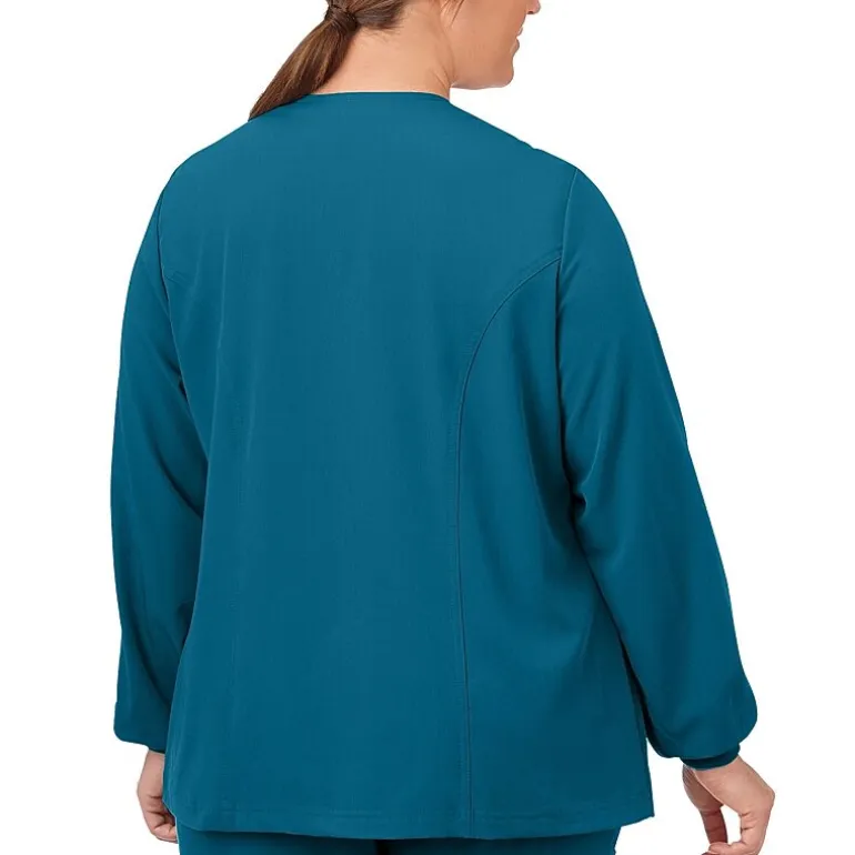 Jockey 2356 Snap Front Womens Plus Scrub Jackets