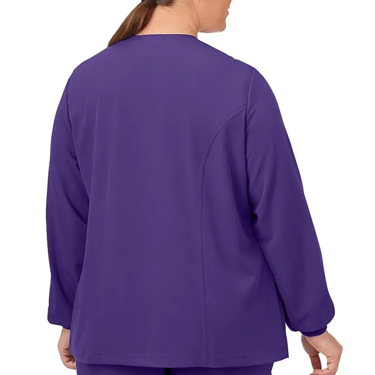 Jockey 2356 Snap Front Womens Plus Scrub Jackets