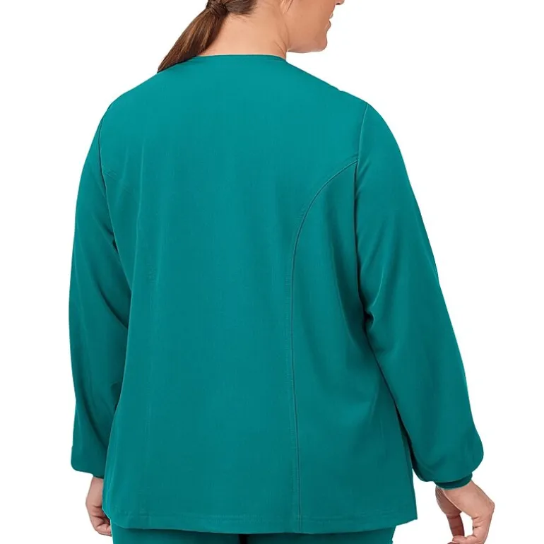 Jockey 2356 Snap Front Womens Plus Scrub Jackets