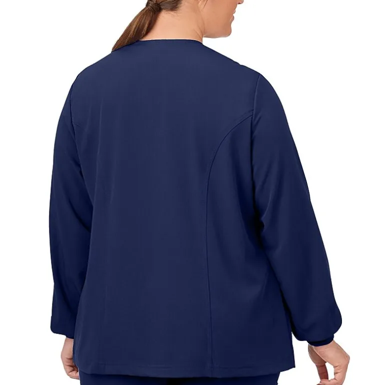 Jockey 2356 Snap Front Womens Plus Scrub Jackets