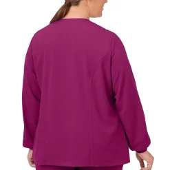 Jockey 2356 Snap Front Womens Plus Scrub Jackets