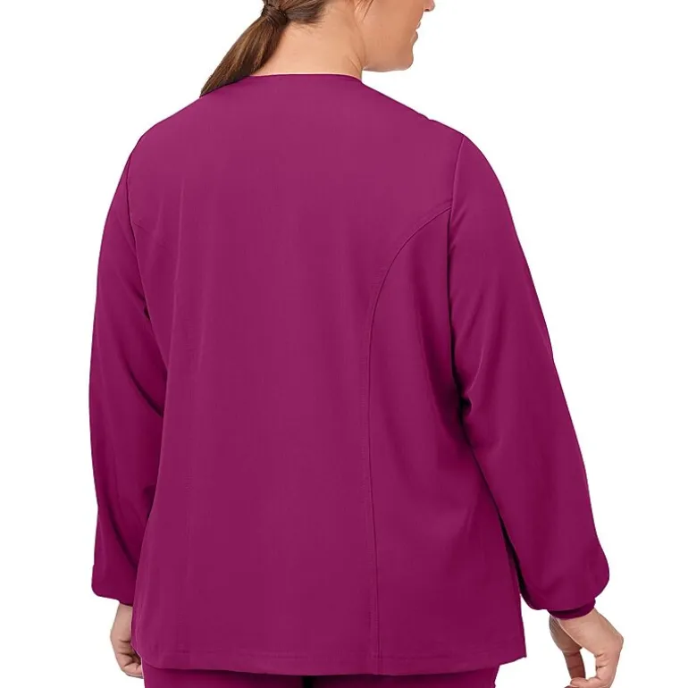 Jockey 2356 Snap Front Womens Plus Scrub Jackets