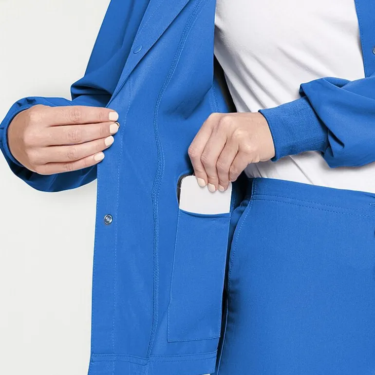 Jockey 2356 Snap Front Womens Plus Scrub Jackets