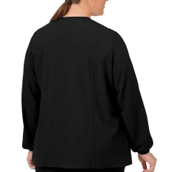 Jockey 2356 Snap Front Womens Plus Scrub Jackets