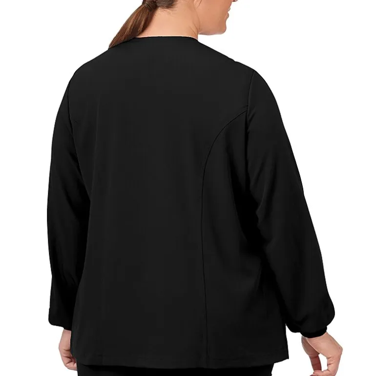 Jockey 2356 Snap Front Womens Plus Scrub Jackets
