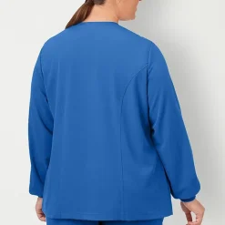 Jockey 2356 Snap Front Womens Plus Scrub Jackets