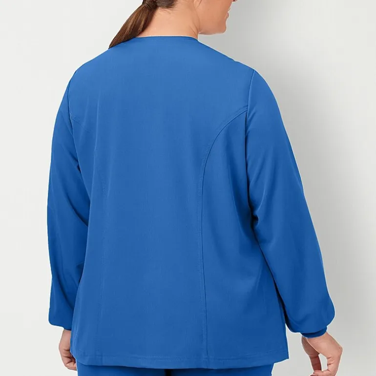 Jockey 2356 Snap Front Womens Plus Scrub Jackets