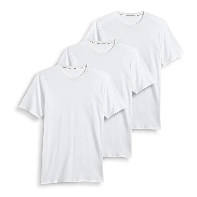 Jockey Tailored Essentials Mens 3 Pack Short Sleeve Crew Neck T-Shirt