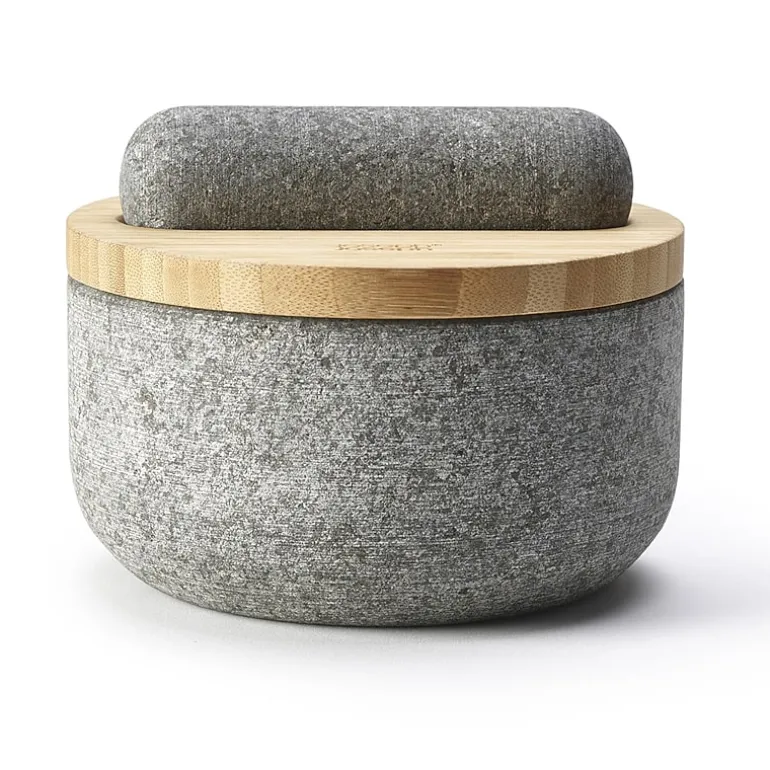 Joseph Joseph Dash With Bamboo Lid - Granite Mortar & Pestle