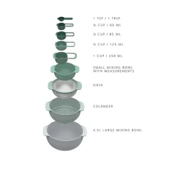 Joseph Joseph  Nest Plus Food Set - Editions 9-pc. Prep Bowl