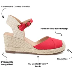 Journee Collection Ashlyn Womens Round Wedge Heel Pumps