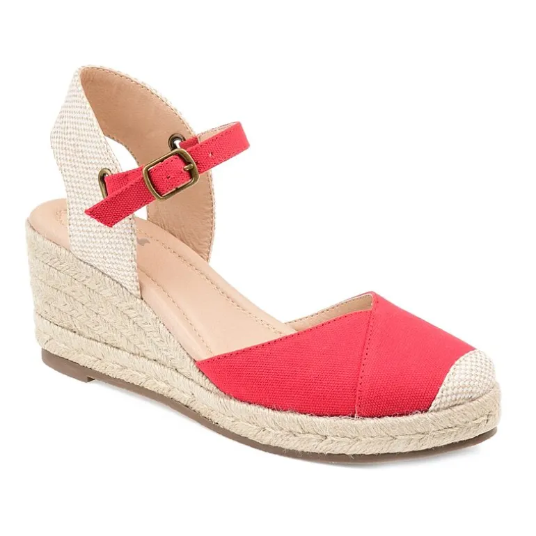 Journee Collection Ashlyn Womens Round Wedge Heel Pumps