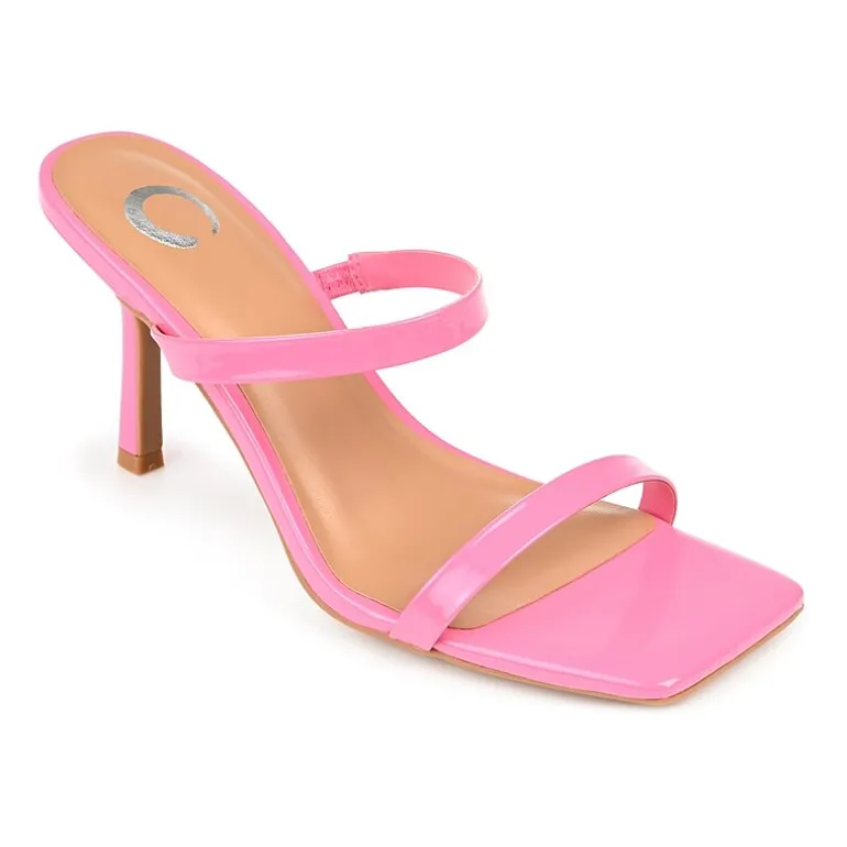 Journee Collection Brie Womens Round Open Toe Stiletto Heel Pumps