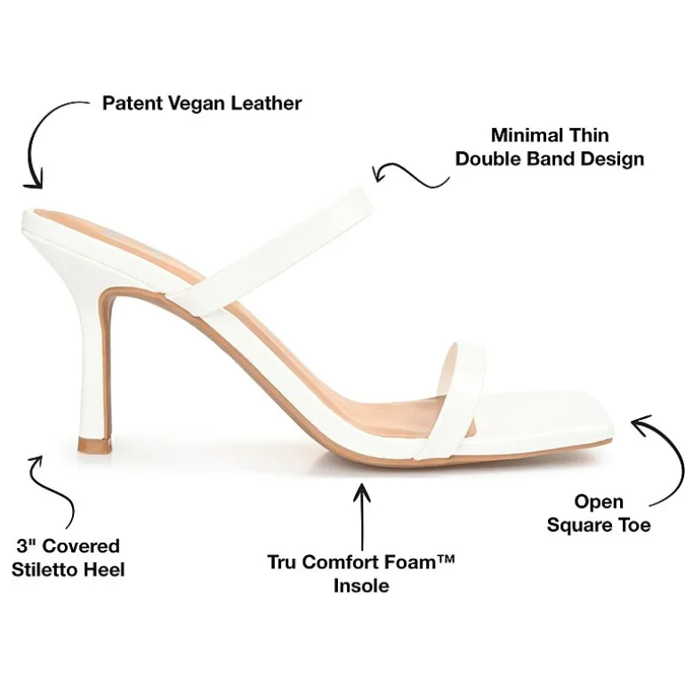 Journee Collection Brie Womens Round Open Toe Stiletto Heel Pumps