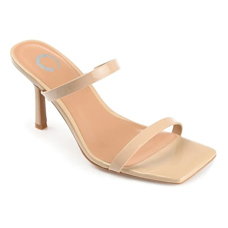 Journee Collection Brie Womens Round Open Toe Stiletto Heel Pumps