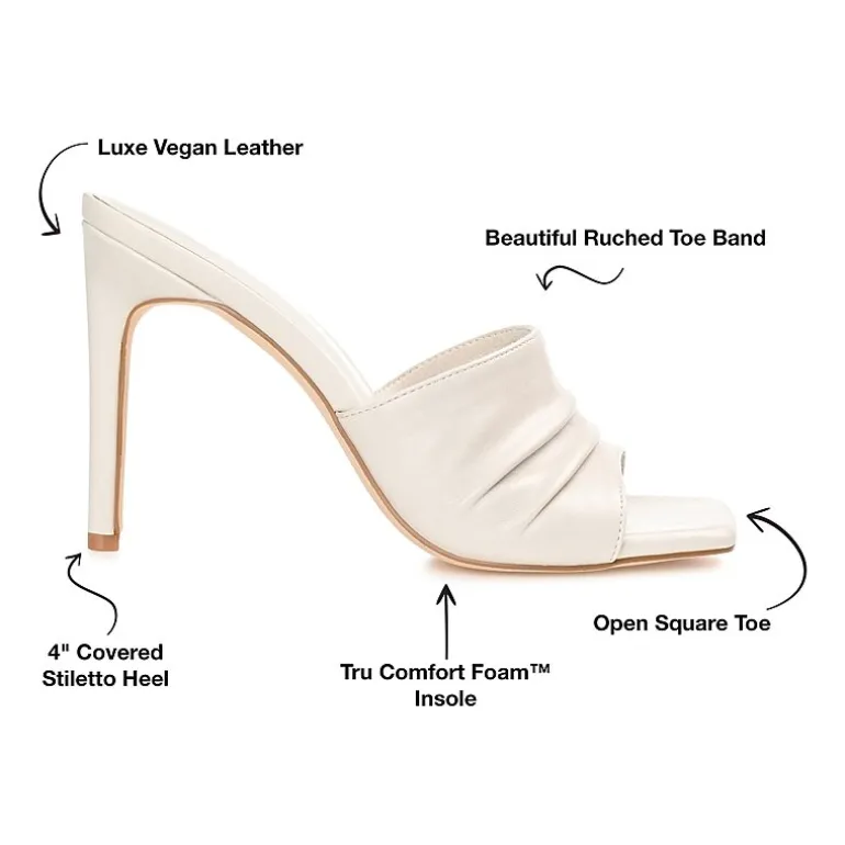 Journee Collection Camber Womens Round Open Toe Stiletto Heel Pumps