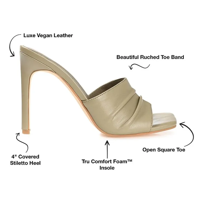 Journee Collection Camber Womens Round Open Toe Stiletto Heel Pumps