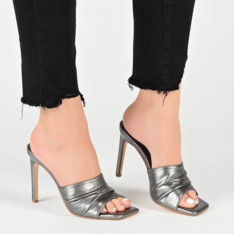 Journee Collection Camber Womens Round Open Toe Stiletto Heel Pumps