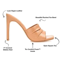 Journee Collection Camber Womens Round Open Toe Stiletto Heel Pumps