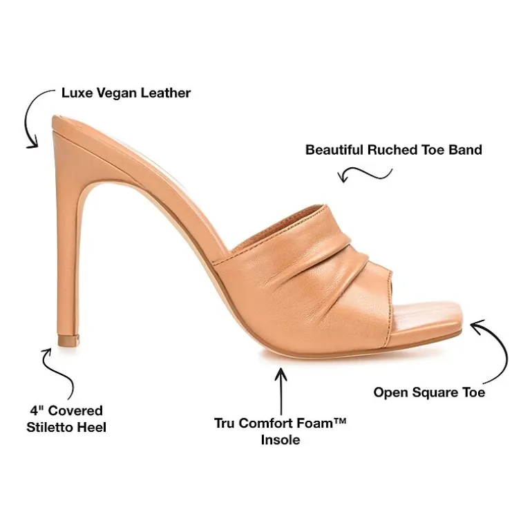 Journee Collection Camber Womens Round Open Toe Stiletto Heel Pumps