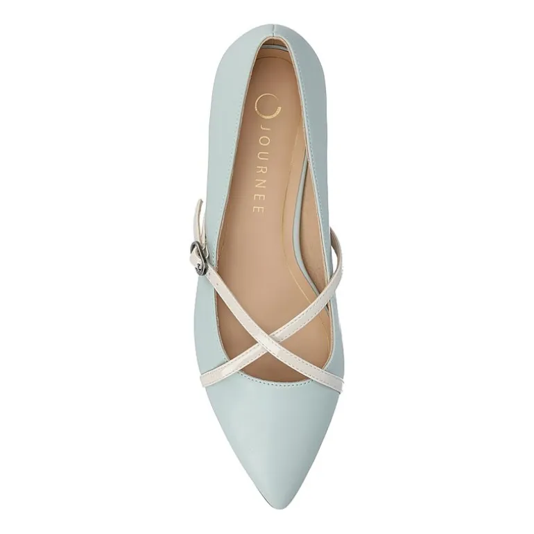 Journee Collection Camby Womens Pointed Closed Toe Ballet Flats