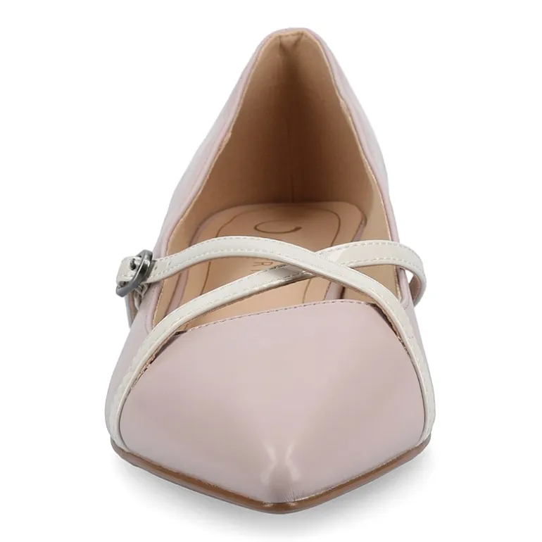 Journee Collection Camby Womens Pointed Closed Toe Ballet Flats