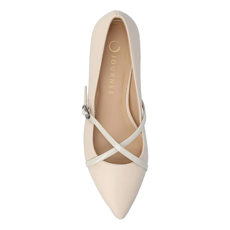 Journee Collection Camby Womens Pointed Closed Toe Ballet Flats