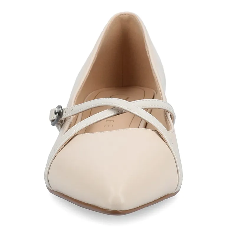 Journee Collection Camby Womens Pointed Closed Toe Ballet Flats