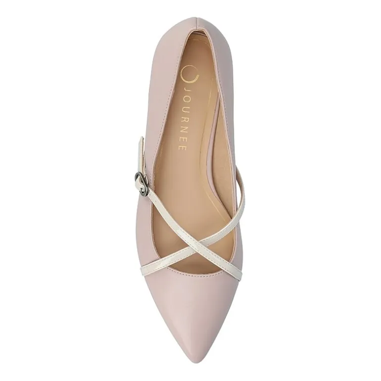 Journee Collection Camby Womens Pointed Closed Toe Ballet Flats