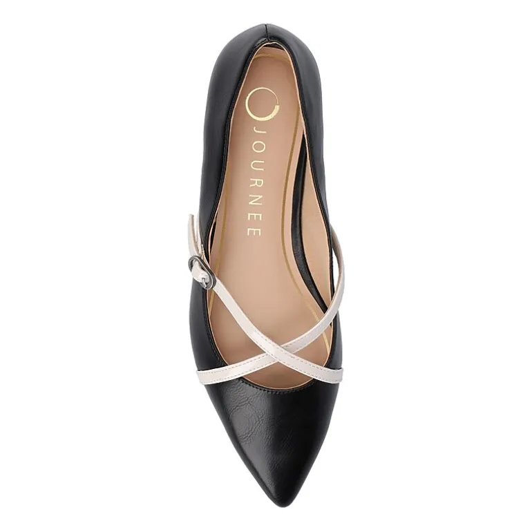 Journee Collection Camby Womens Pointed Closed Toe Ballet Flats