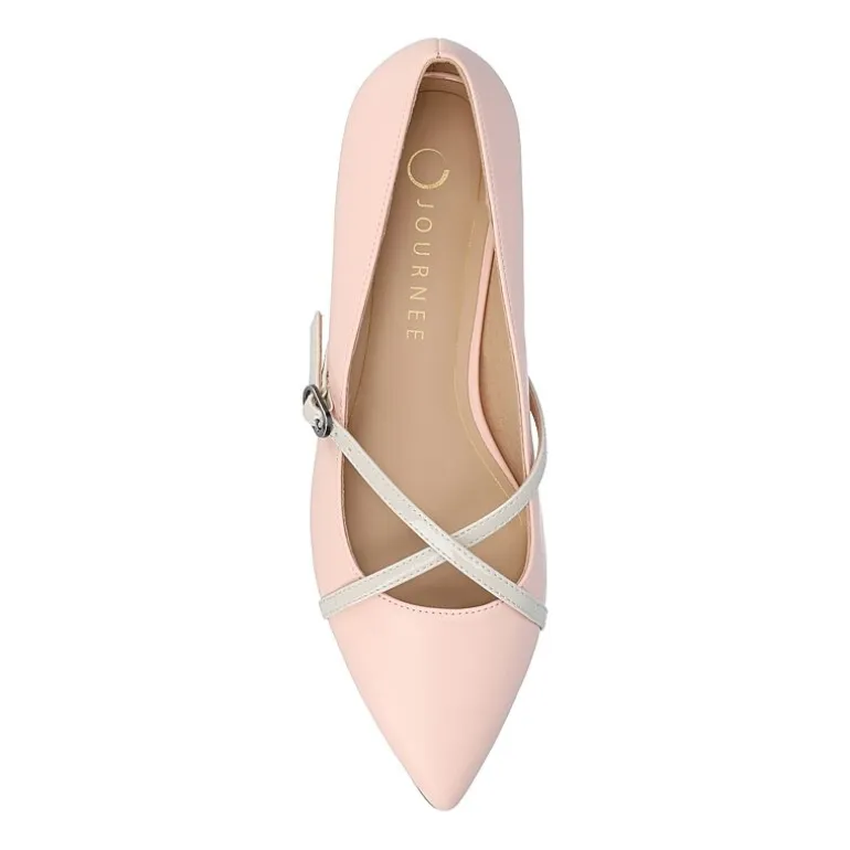 Journee Collection Camby Womens Pointed Closed Toe Ballet Flats