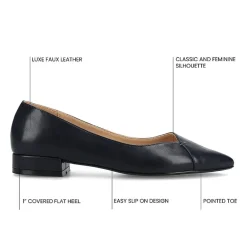 Journee Collection Carmin Womens Pointed Closed Toe Ballet Flats