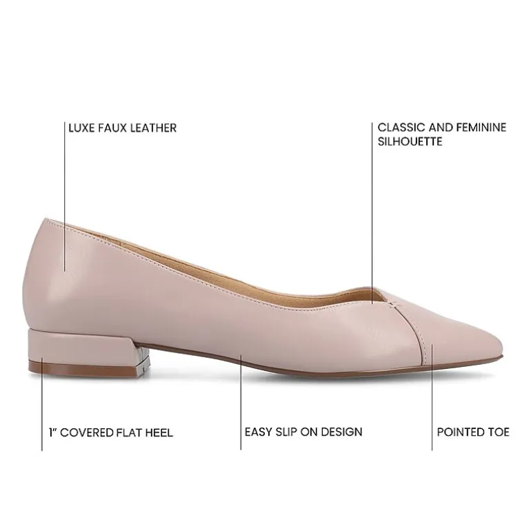 Journee Collection Carmin Womens Pointed Closed Toe Ballet Flats