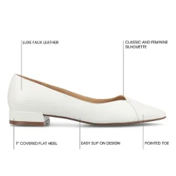 Journee Collection Carmin Womens Pointed Closed Toe Ballet Flats