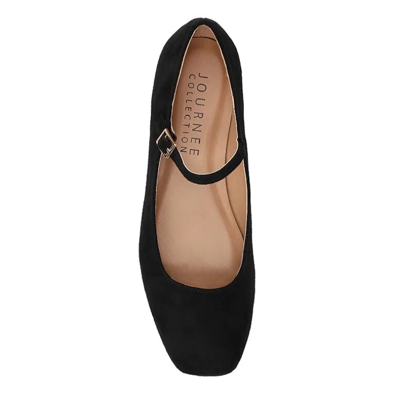 Journee Collection Carrie-Wd Womens Square Mary Jane Shoes Wide Width
