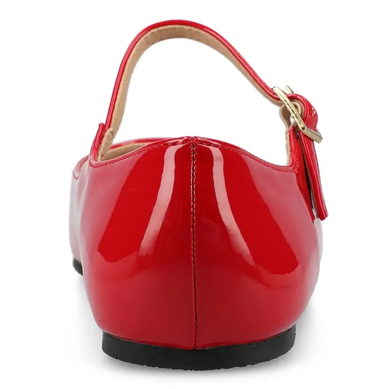 Journee Collection Carrie-Wd Womens Square Mary Jane Shoes Wide Width