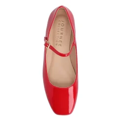 Journee Collection Carrie-Wd Womens Square Mary Jane Shoes Wide Width
