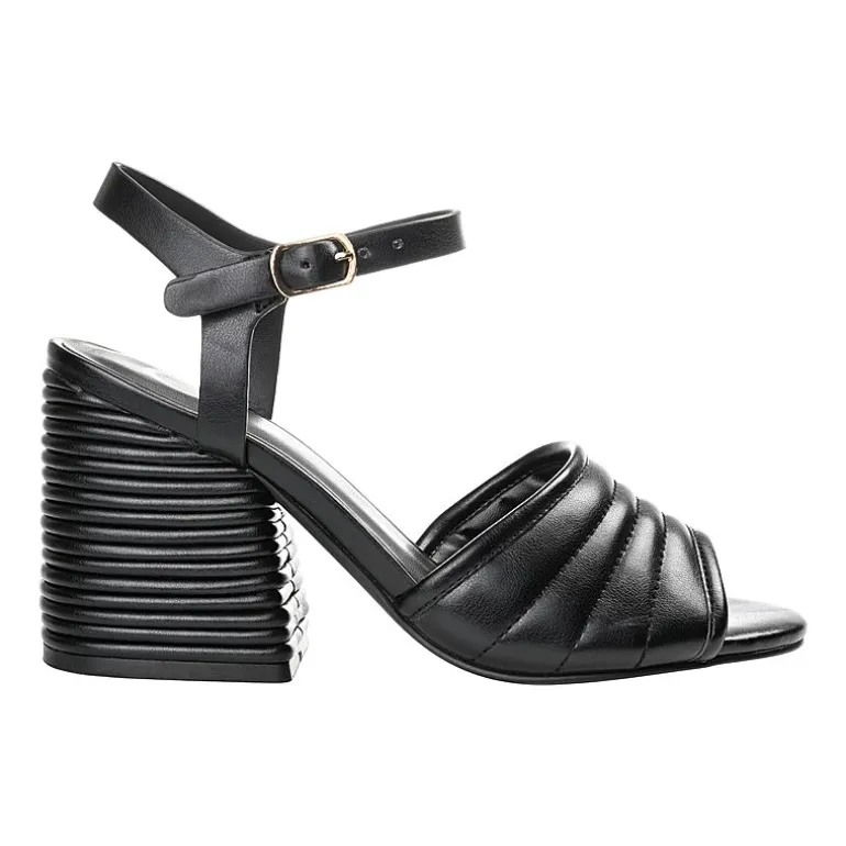 Journee Collection Charmaine Womens Round Open Toe Stacked Heel Pumps