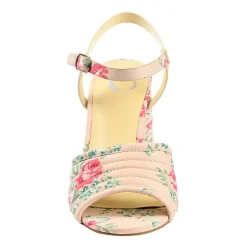 Journee Collection Charmaine Womens Round Open Toe Stacked Heel Pumps