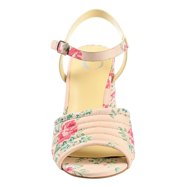 Journee Collection Charmaine Womens Round Open Toe Stacked Heel Pumps
