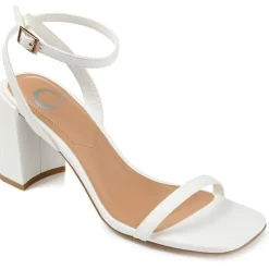 Journee Collection Chasity Womens Round Open Toe Block Heel Pumps