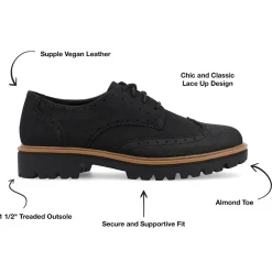 Journee Collection Claudiya Womens Wing Closed Toe Loafers